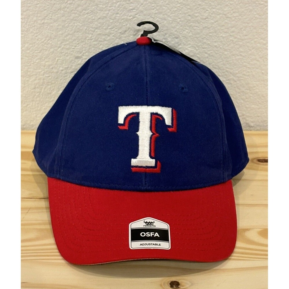 Texas Rangers Fan Favorite MVP Two Tone Blue Red Hat Cap Adult Men's Adjustable